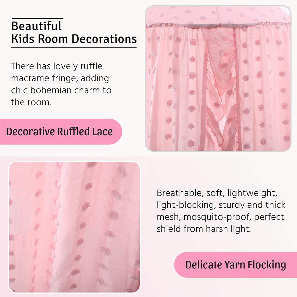 Kishome boho lace nursery canopy softens light and elevates decor