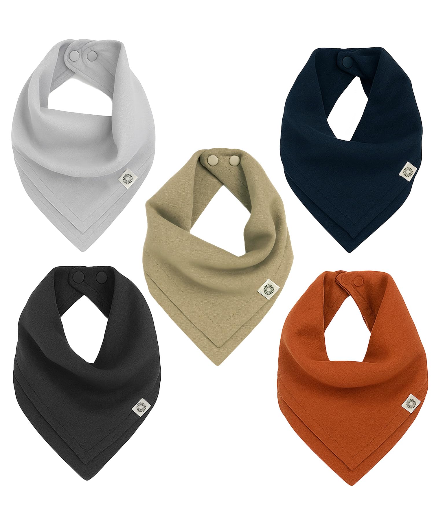 Kishu Baby Indi bandana bib on model, front-wear style offering 20 looks for busy days.