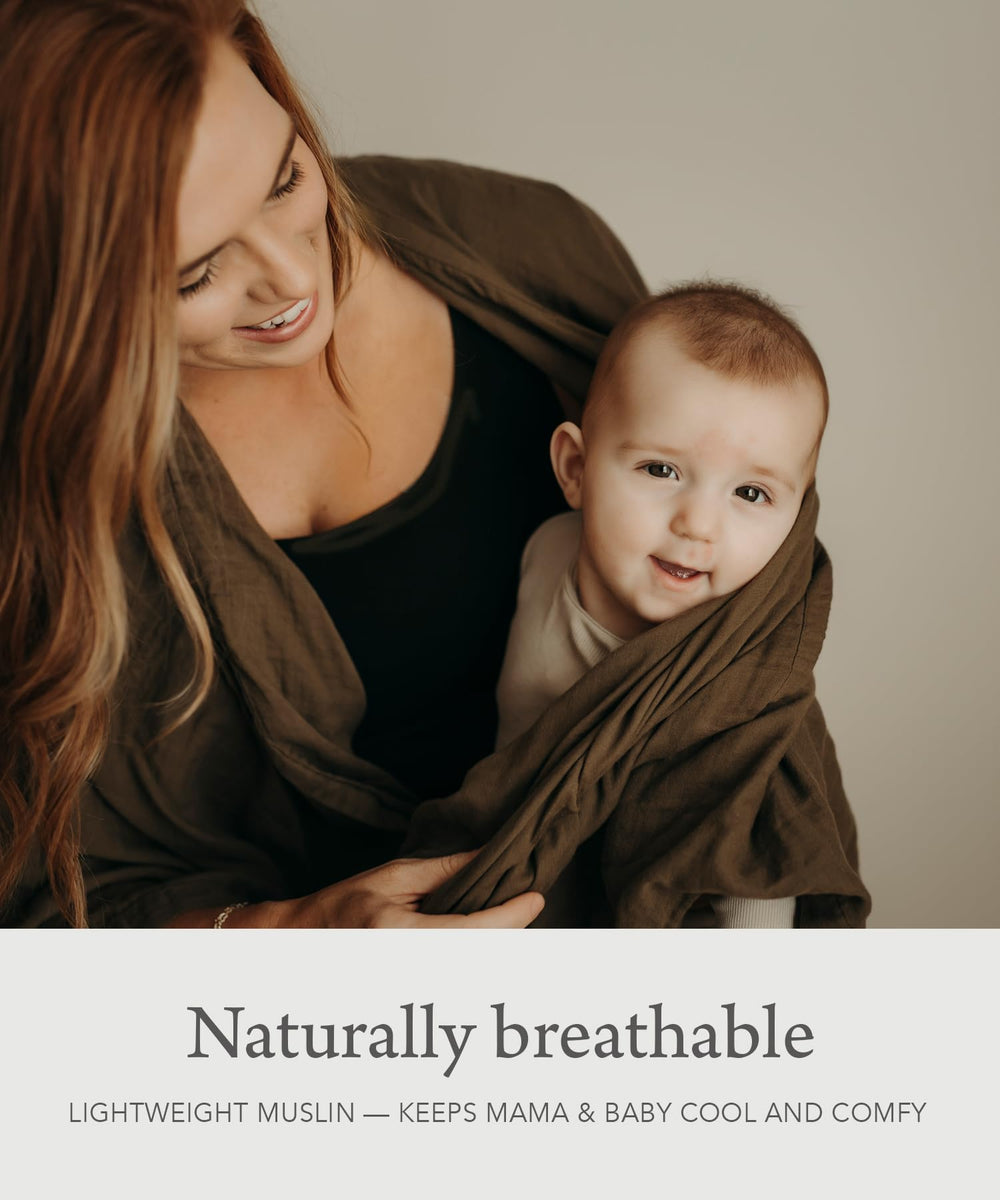 Kishu Baby Indi Blue closeup of premium organic muslin texture