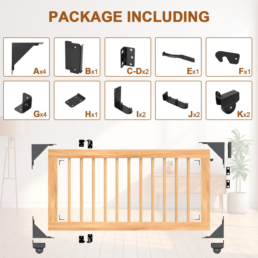 KishYa Sliding Gate Kit with baked enamel coating resists weathering
