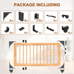 KishYa Sliding Gate Kit with baked enamel coating resists weathering