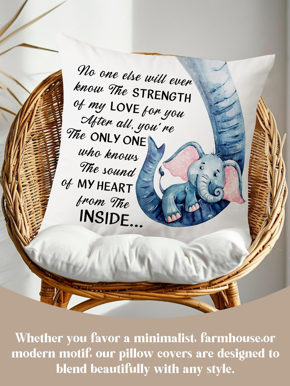 KISJO Gift-ready pillow cover is perfect for housewarmings and birthdays.