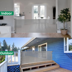 KISKIZ retractable gate in-use between living room and kitchen.