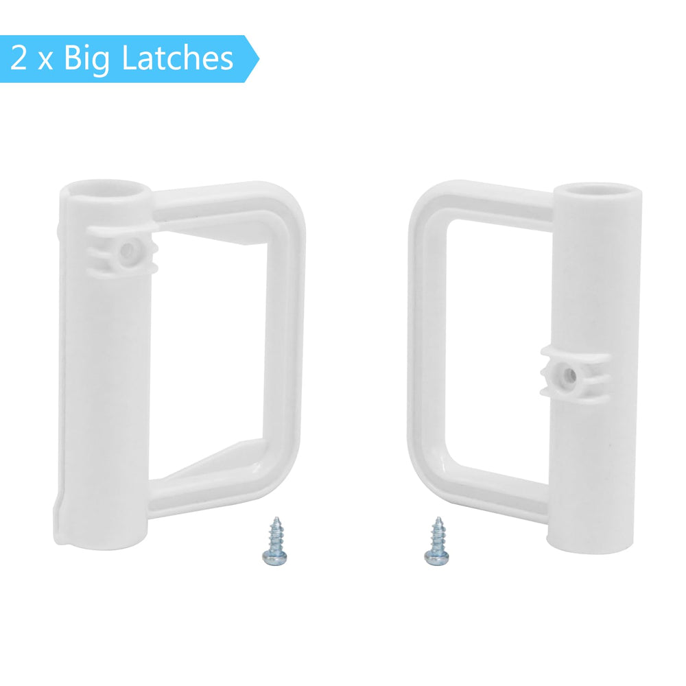 KISKIZ bottom mounting bracket provides stable gate anchoring.