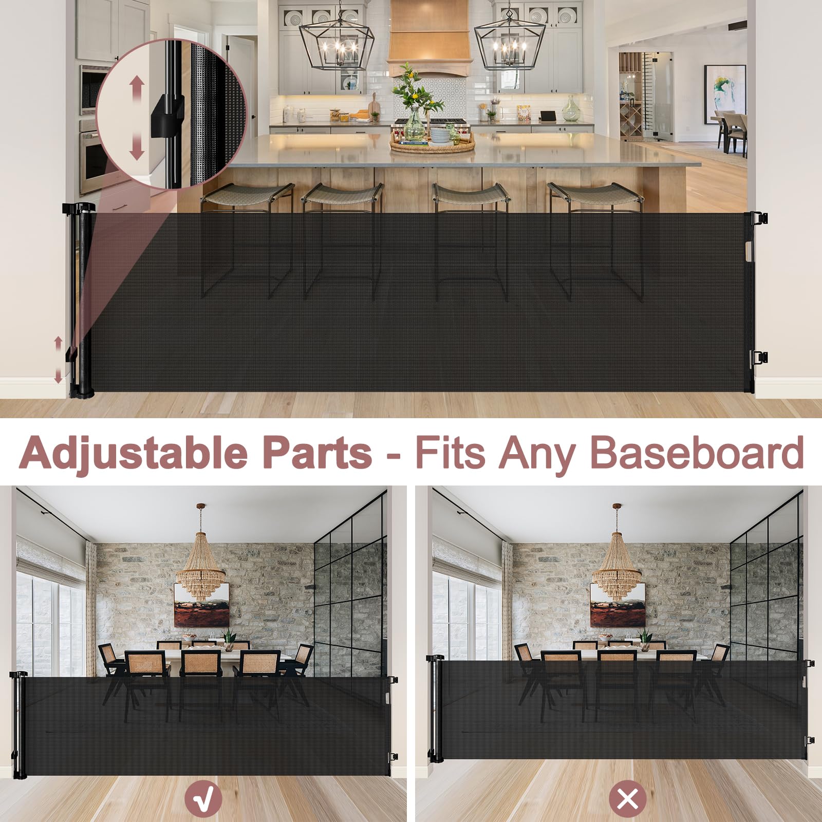 KISKIZ easy-install design minimizes trip hazards during setup