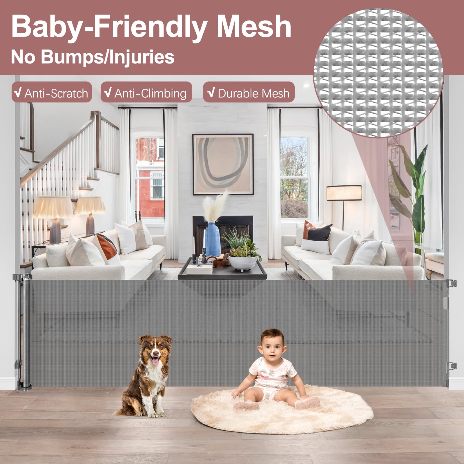KISKIZ easy-installation with hardware included for indoor and outdoor setup.