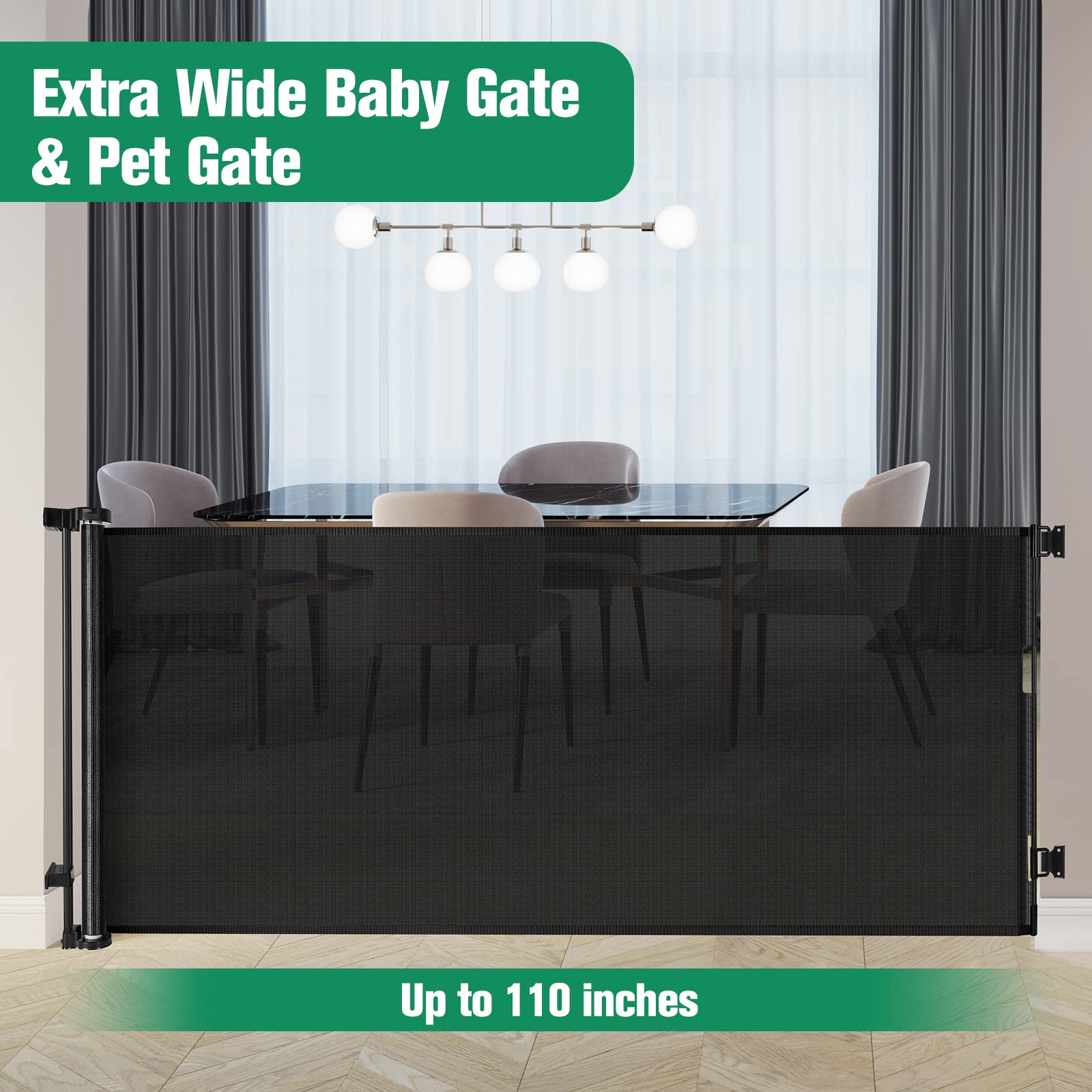 KISKIZ gate being opened with one hand for safe, simple use