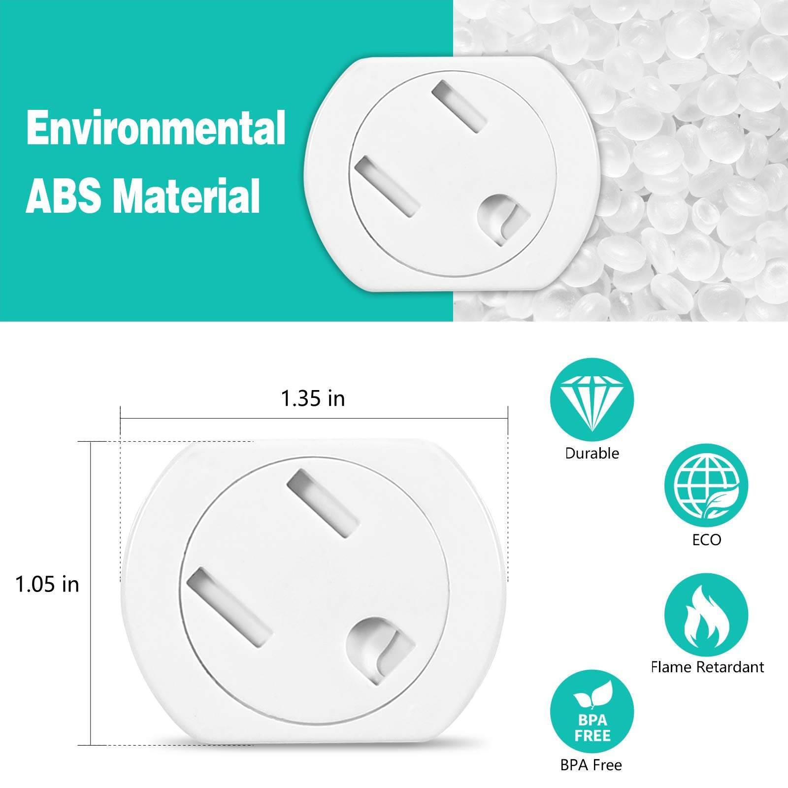 KISKIZ outlet covers fit standard outlets for universal compatibility