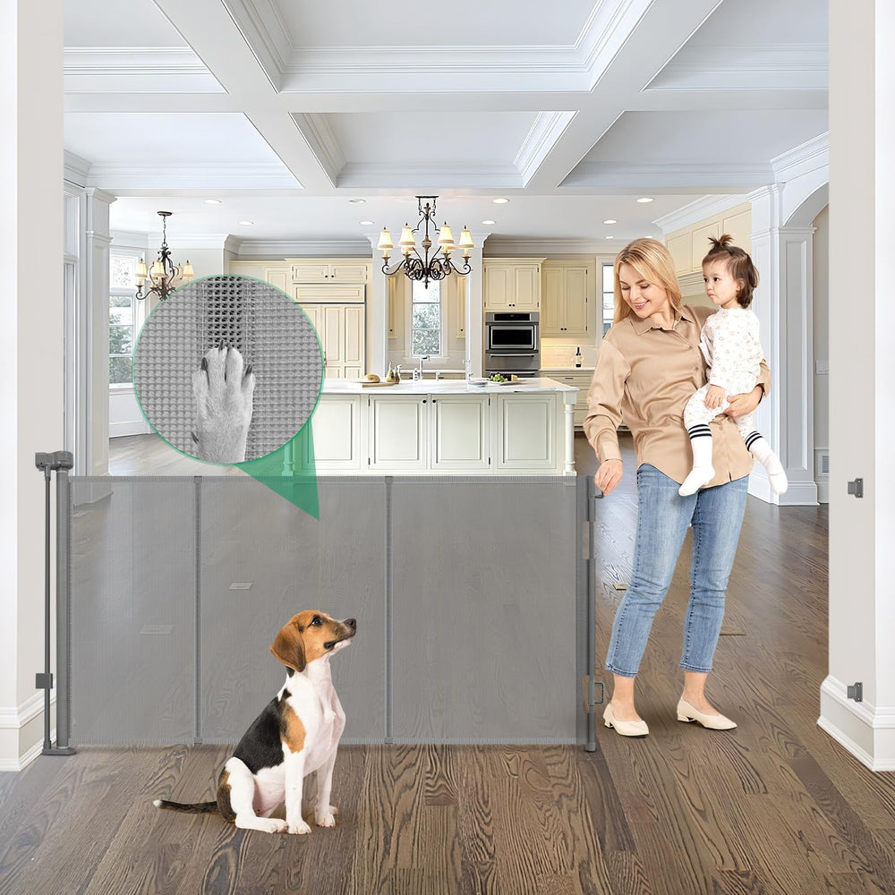 KISKIZ reinforced 85-wide gate extended to wide openings for safe access control.