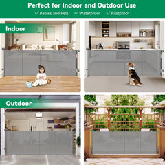 KISKIZ reinforced 85-wide gate positioned at stairs for safe passage and barrier.