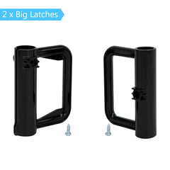 KISKIZ retractable gate bottom mounting bracket enables solid floor attachment.