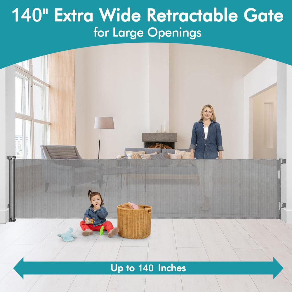KISKIZ gate fully retracted for compact storage and minimal footprint.