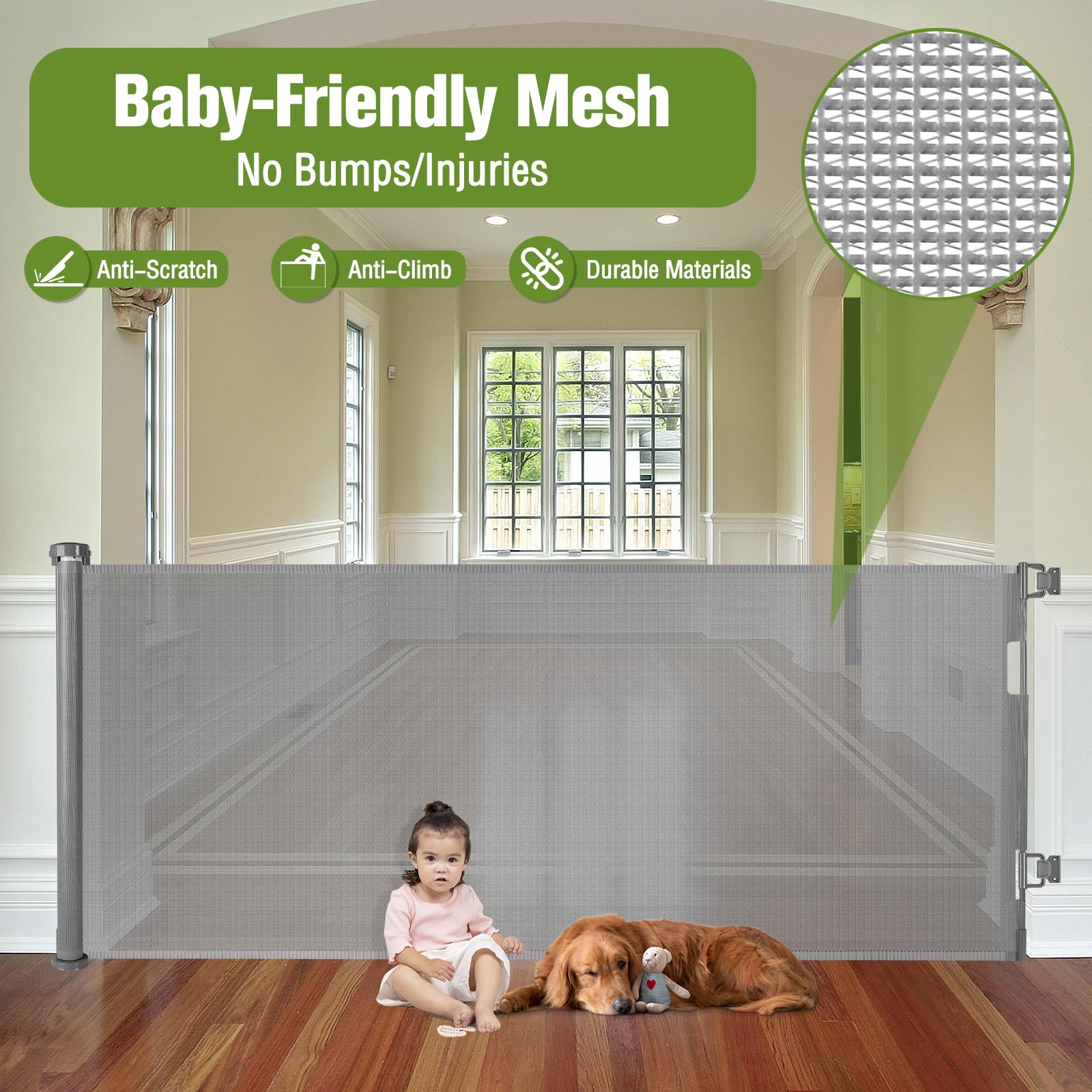 KISKIZ no-threshold bottom design reduces bump hazards