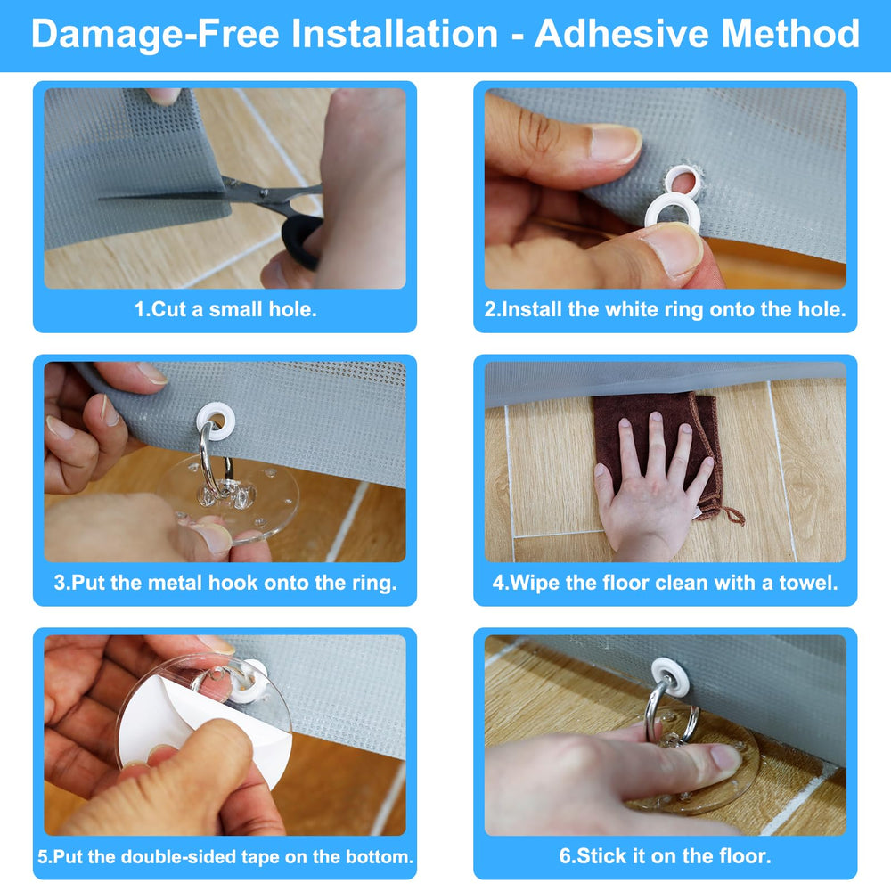 KISKIZ screws and hardware kit ensure durable, long-lasting anchoring.