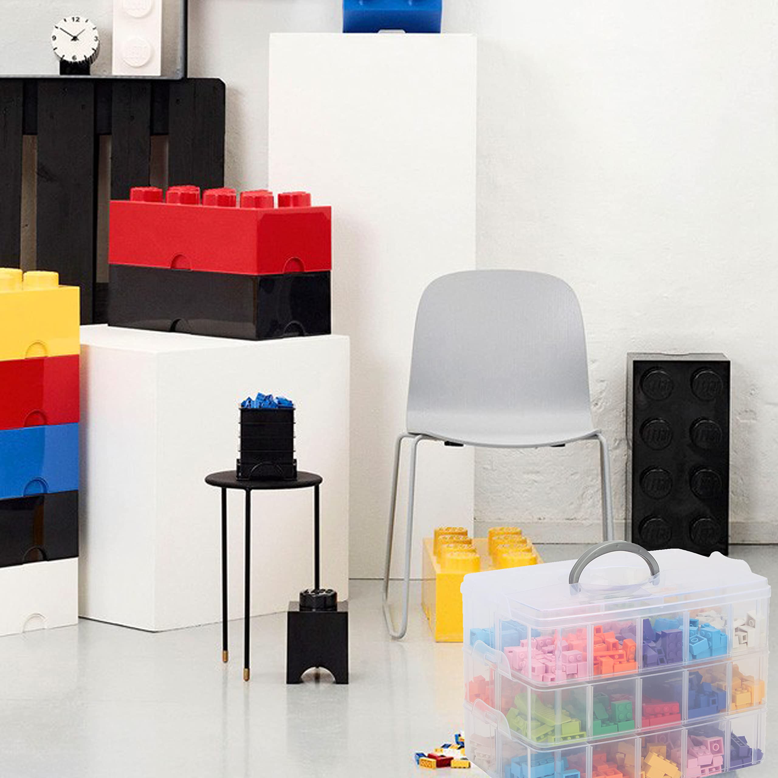 KISLANE transparent plastic construction keeps contents visible at a glance.
