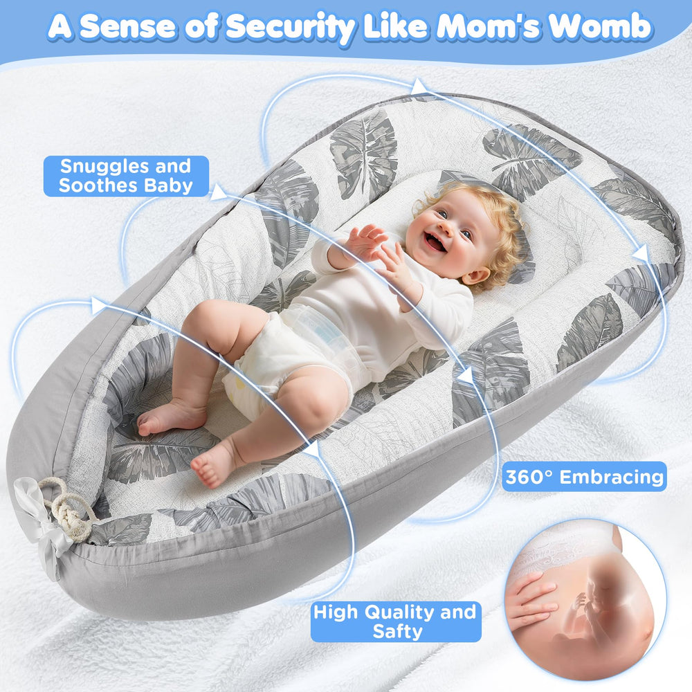 KISS GOLD bumper wraps 360 degrees for gentle, secure baby support.