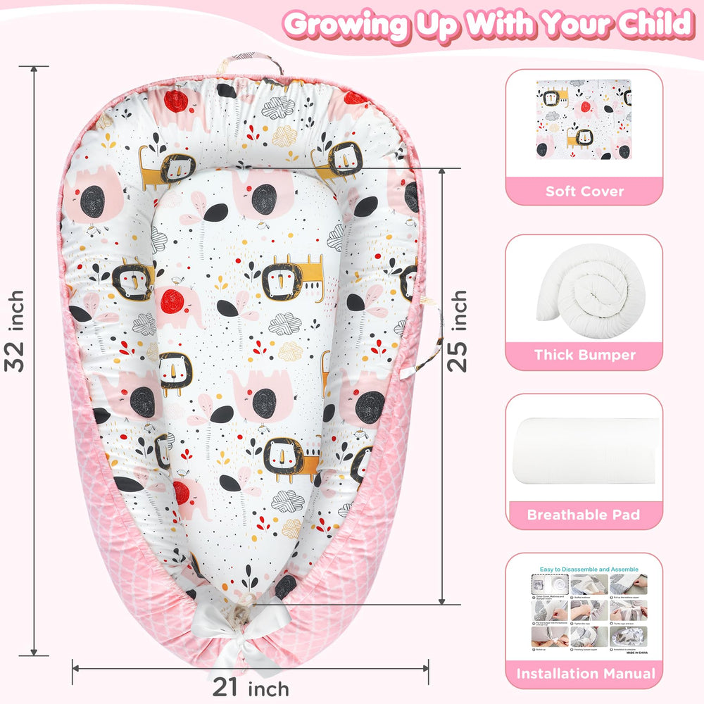 KISS GOLD Baby Lounger double-sided patterns add variety and mood