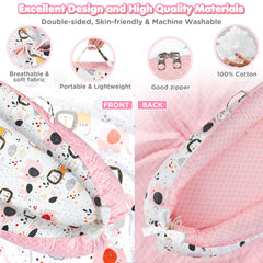 KISS GOLD Baby Lounger portable carry handle enables easy travel