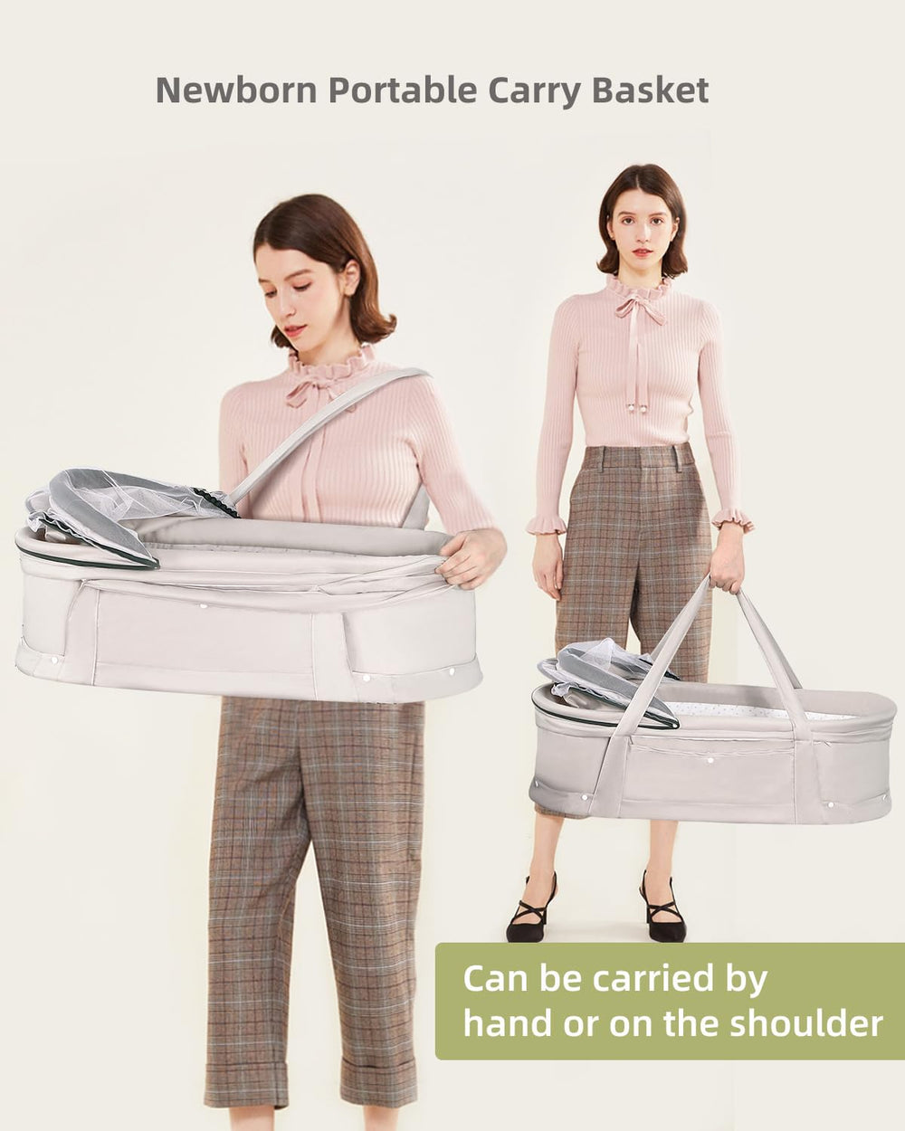 Kiss My Heart travel bassinet travel-satchel included convenient storage