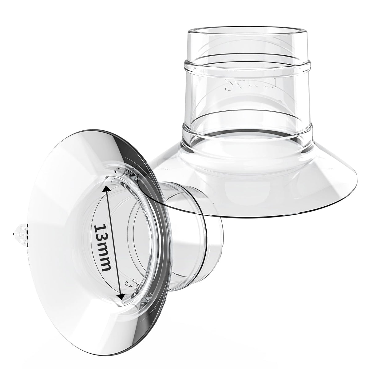 KISSBOBO 13mm flange insert close-up showing daily pumping comfort.