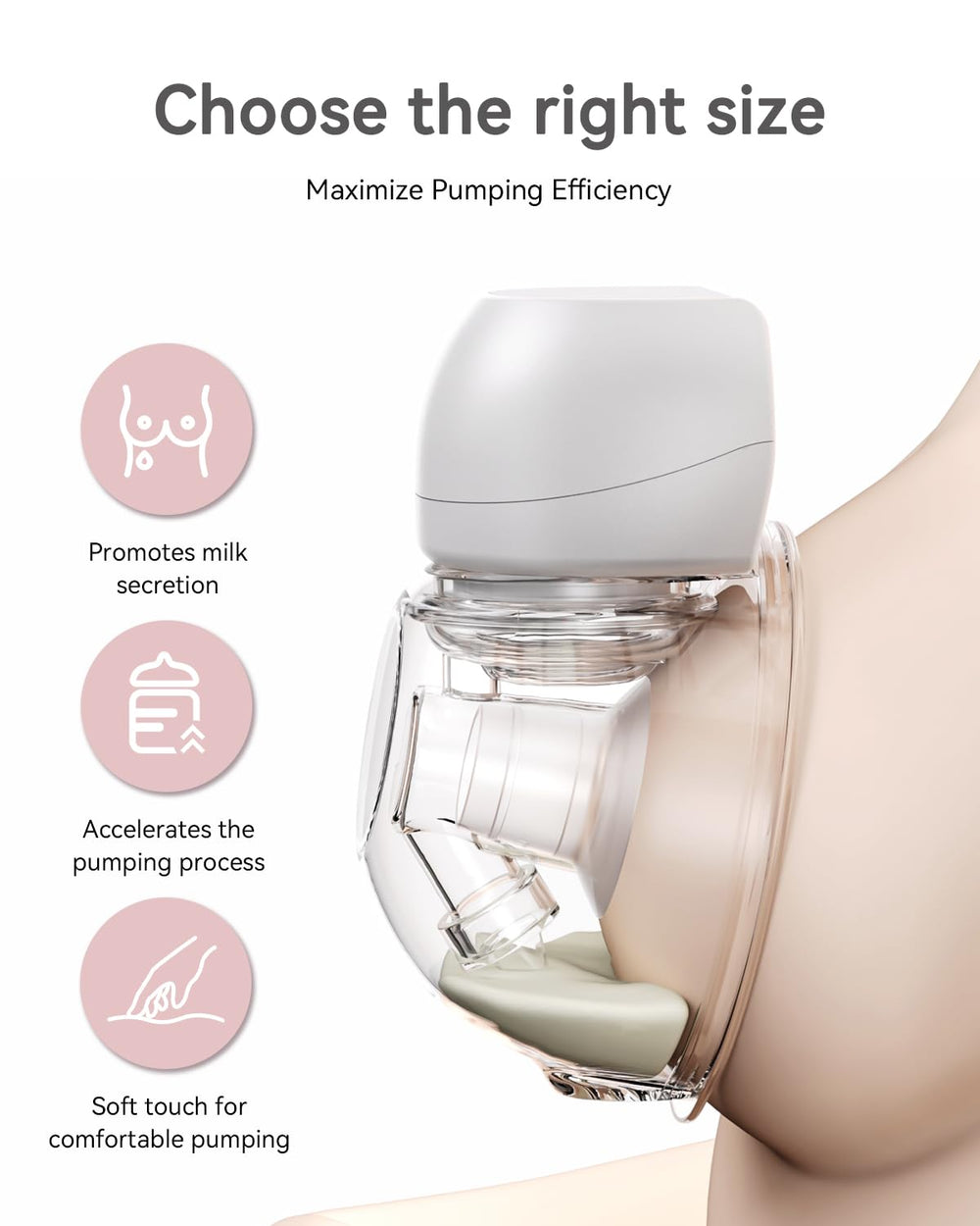 KISSBOBO silicone flange insert 13mm with ergonomic shape for a natural fit.