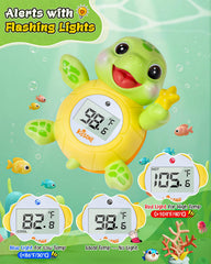 KISSONE digital display bath thermometer shows precise readings for comfortable baths