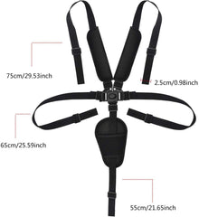 Kissral shoulder pads for harness highlight soft comfort during feeding and play.