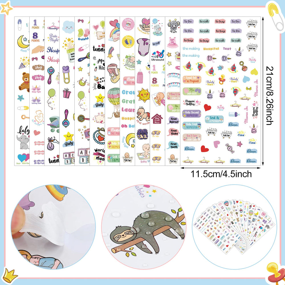 Kisston baby calendar stickers pack is designed for both gifting and everyday decorating