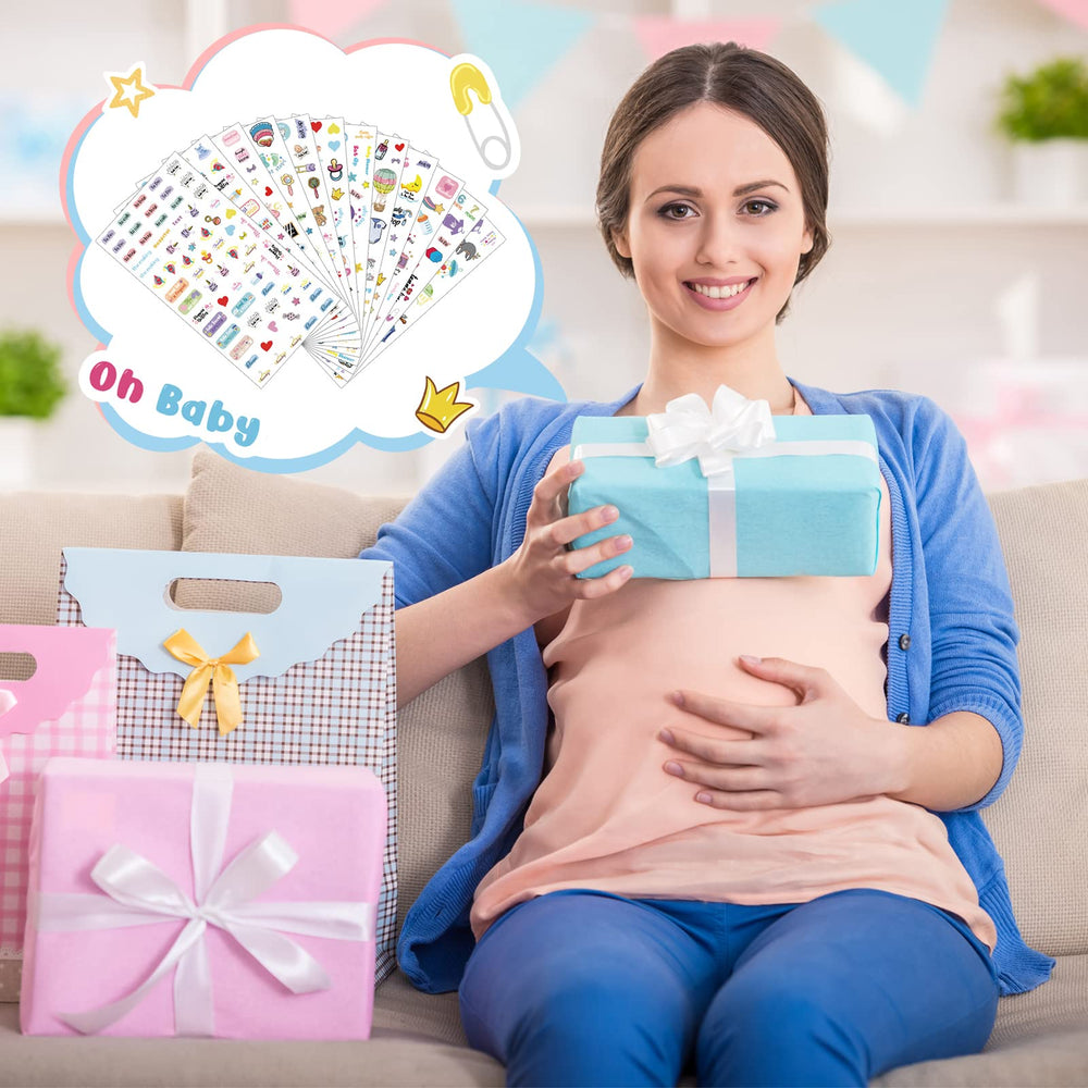 Kisston baby calendar stickers package side shows easy-peel sheets for quick journaling and crafts