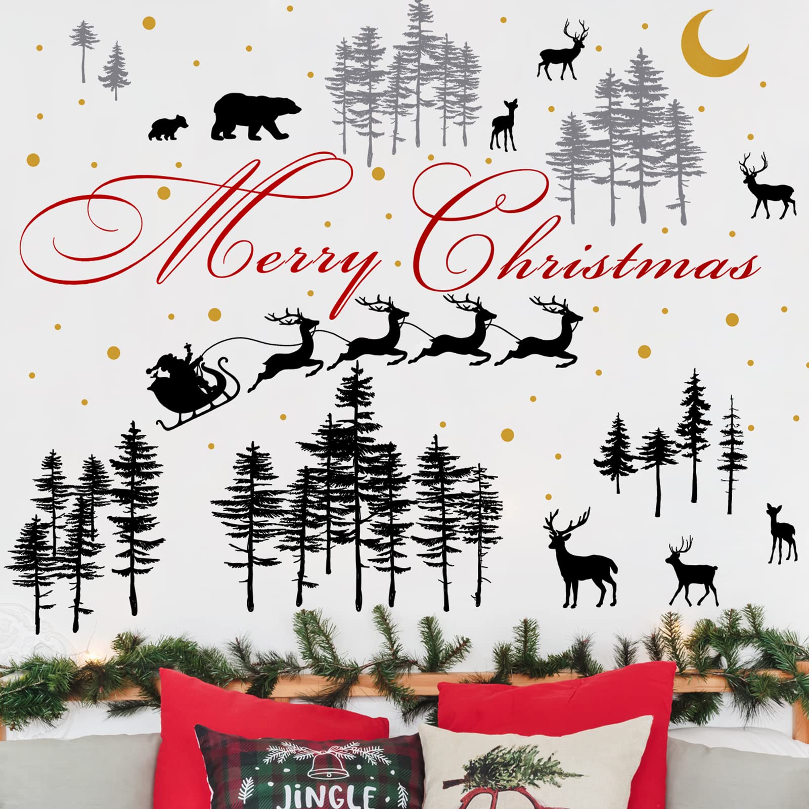Kisston Christmas nursery wall decal packaging gift-ready makes a thoughtful present.