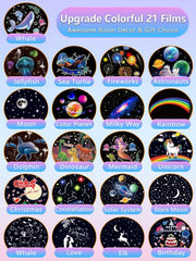 KISTRA night-light projector 21-film categories brighten nights with cozy bedtime ambiance