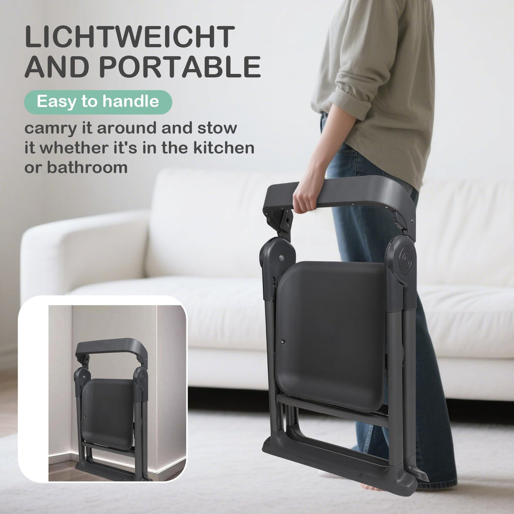 Kisuplus 6-in-1 high chair step stool helps kids reach the sink confidently.