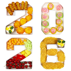 KitChocoLot 2026 numbers set front view for graduation charcuterie decor.