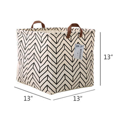 KIUATSJR square storage basket folded saves space when not in use; ideal for dorms.