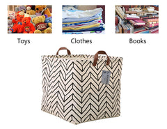 KIUATSJR square storage basket side handles enable easy transport around home.
