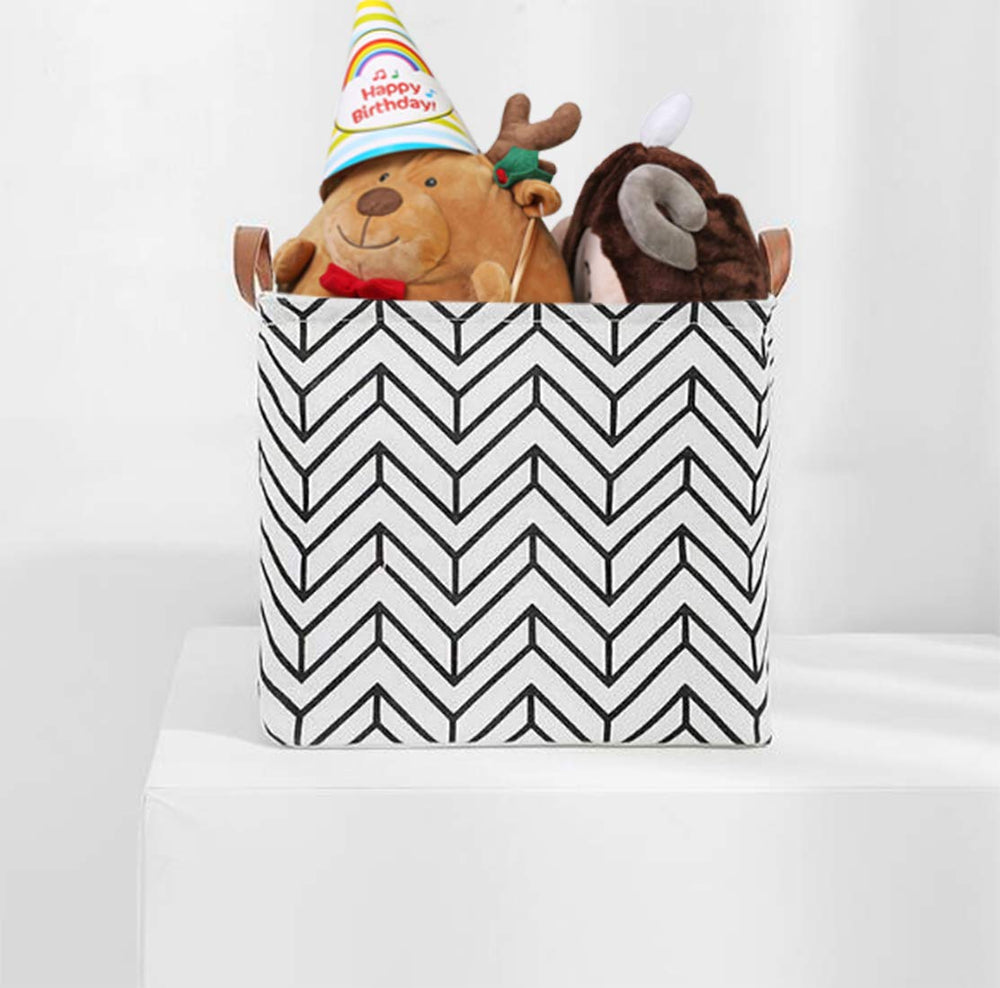 KIUATSJR square storage basket waterproof-inner shields contents from spills and moisture.