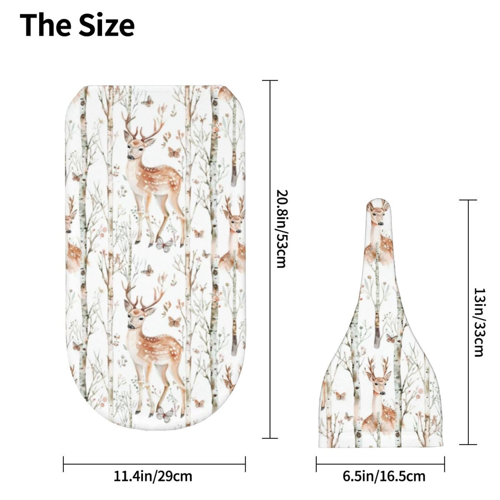 Kiuloam deer woodland swaddle with floral print suitable for adorable birth photos.
