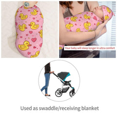 KiuLoam floral swaddle ideal as newborn photo prop.