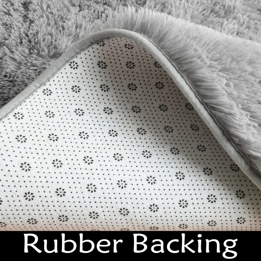 KIXINWA grey rug adds softness to kids' room or nursery