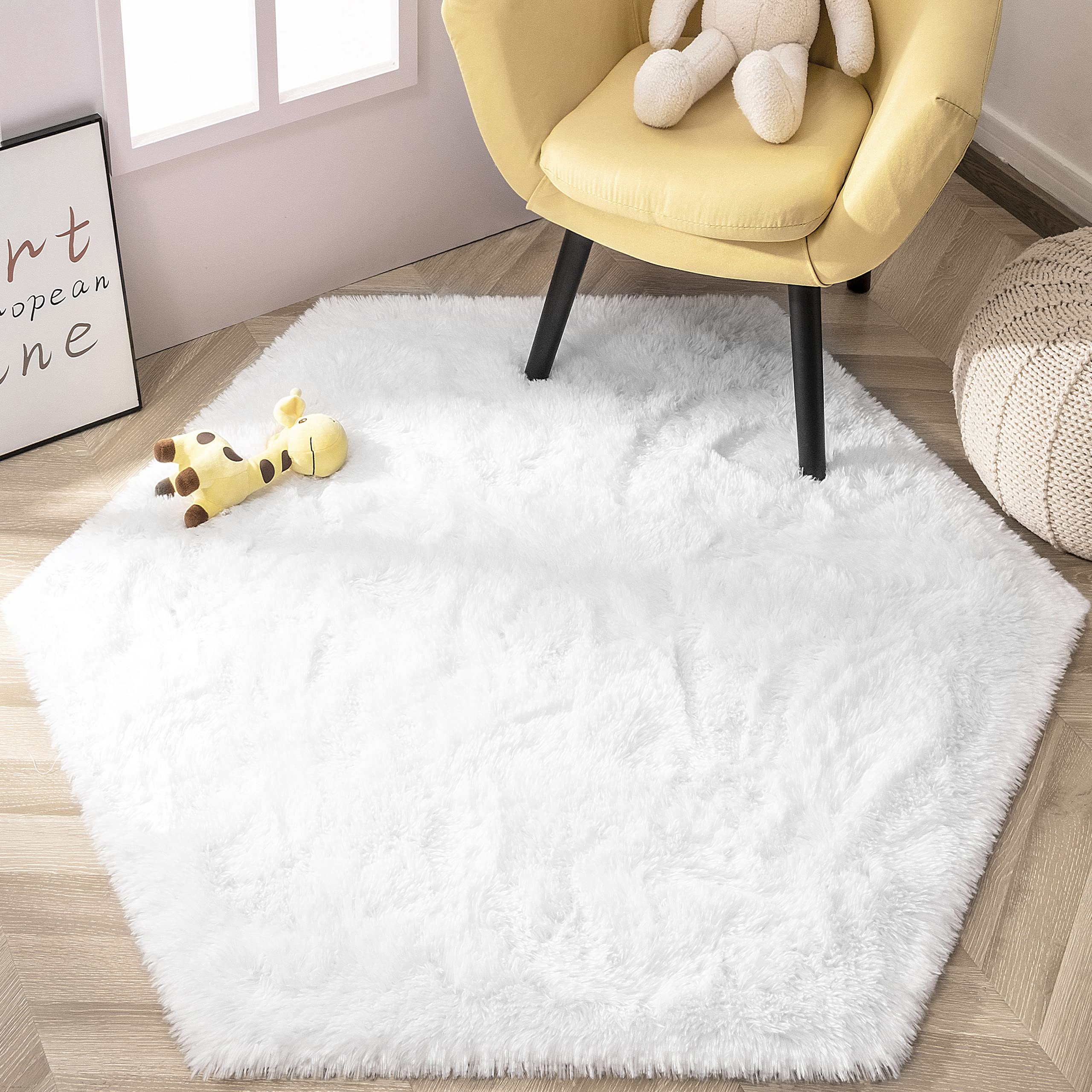 KIXINWA White Hexagon Rug cleaning guide for easy upkeep and longevity