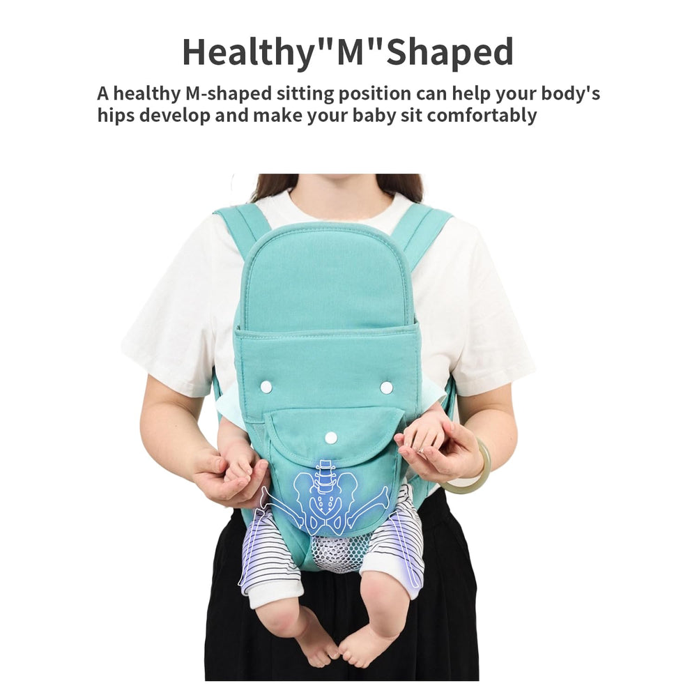 KIYUMI Baby Sling 4-in-1 carries for growth stages.