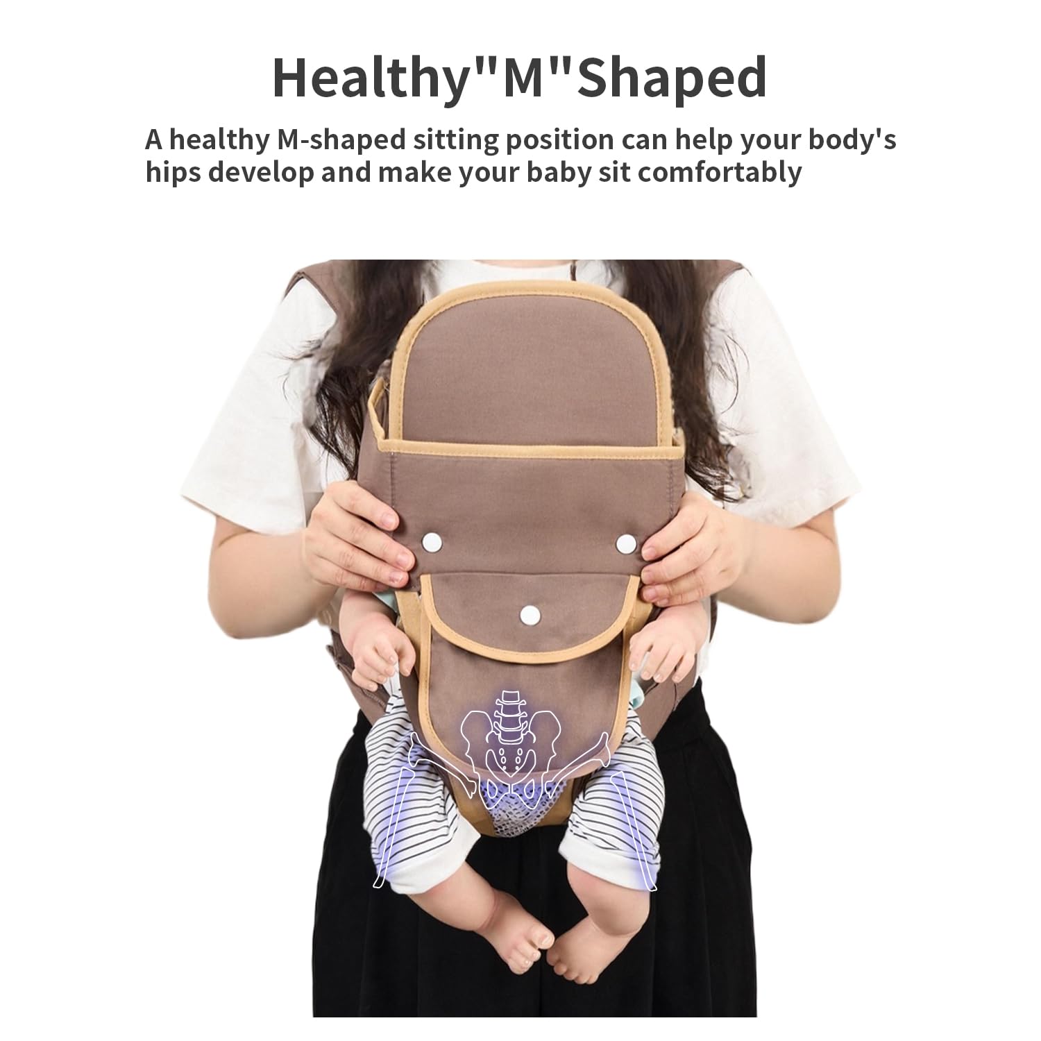 KIYUMI Baby Sling Carrier fabric close-up reveals soft, skin-friendly material for baby wear