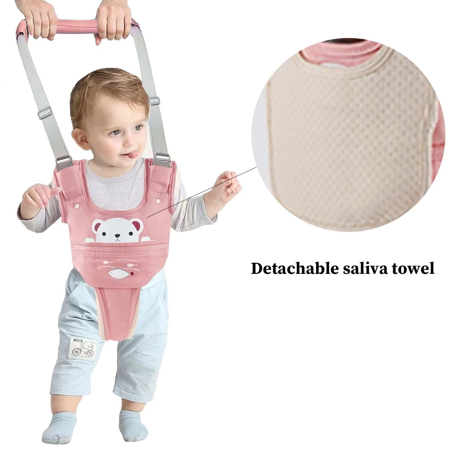 KIYUMI baby walker harness in sky blue color for approachable supervision