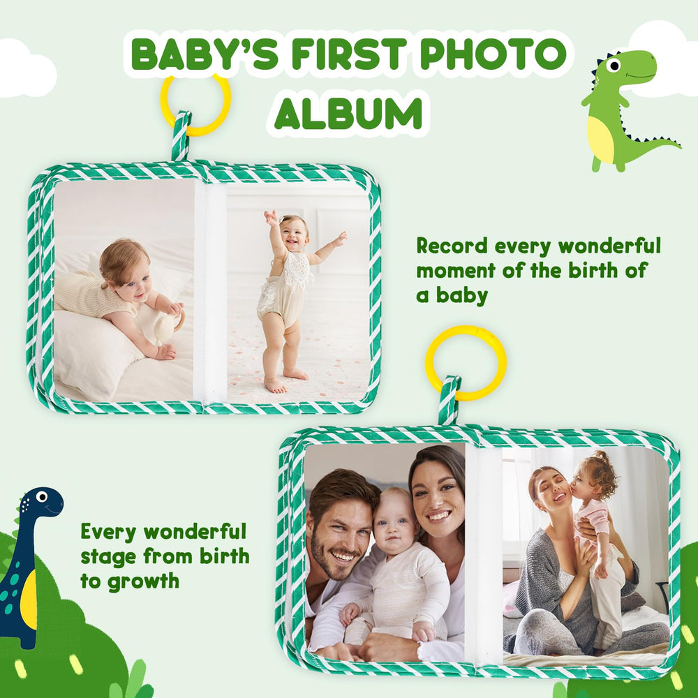 kizh baby photo album fits 4x7 inch prints for clear, lasting family moments.
