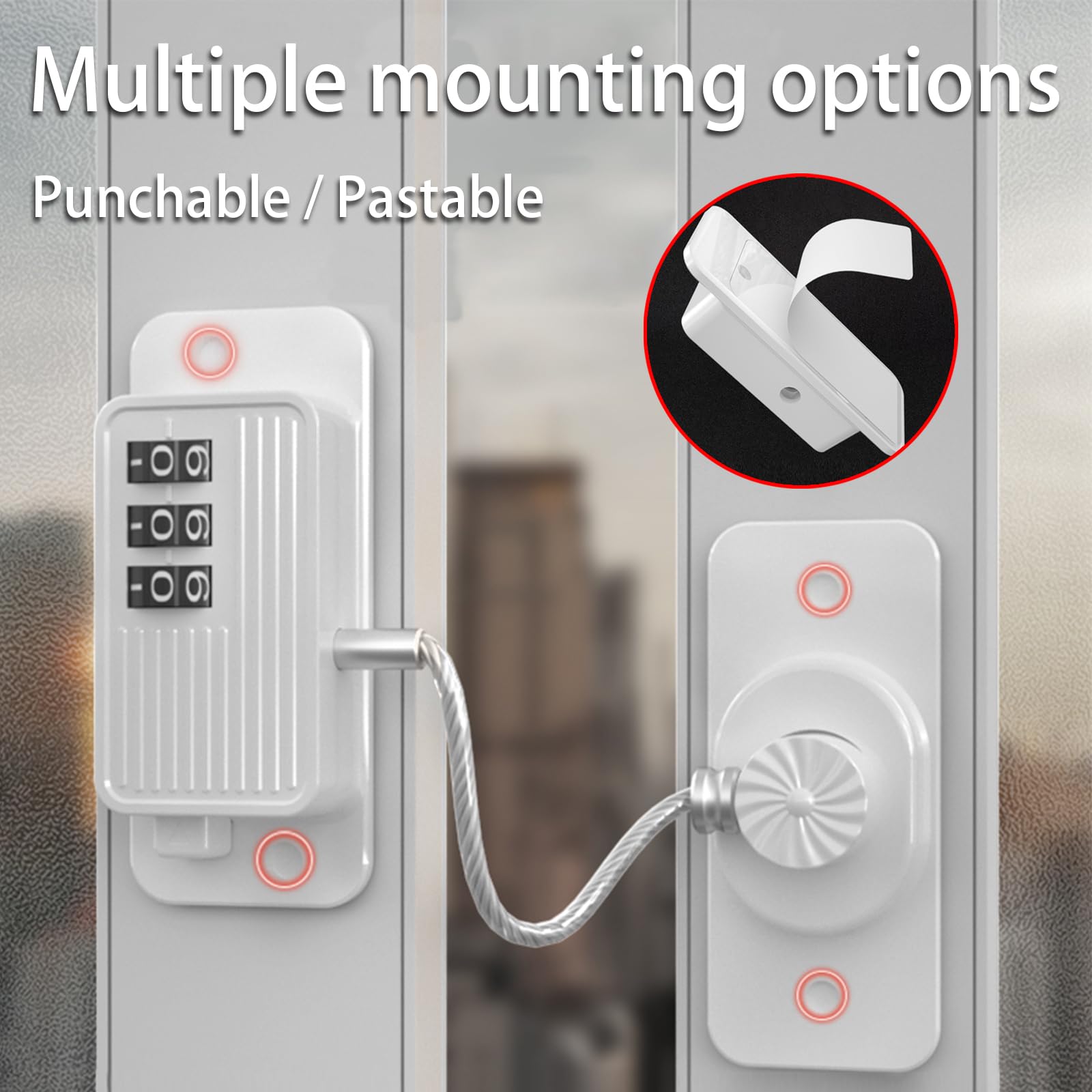 KIZZHISI cabinet and drawer lock close-up highlights sturdy combination mechanism.