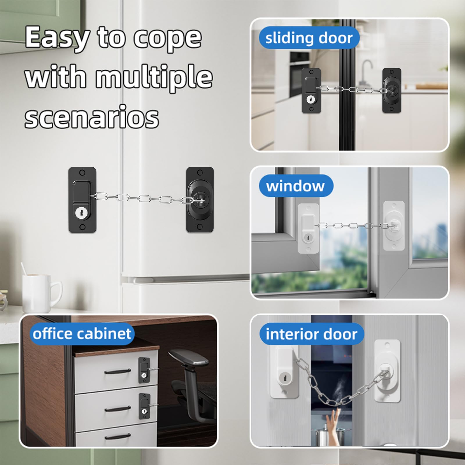 kizzhisi cat-door latch example as pet gate option