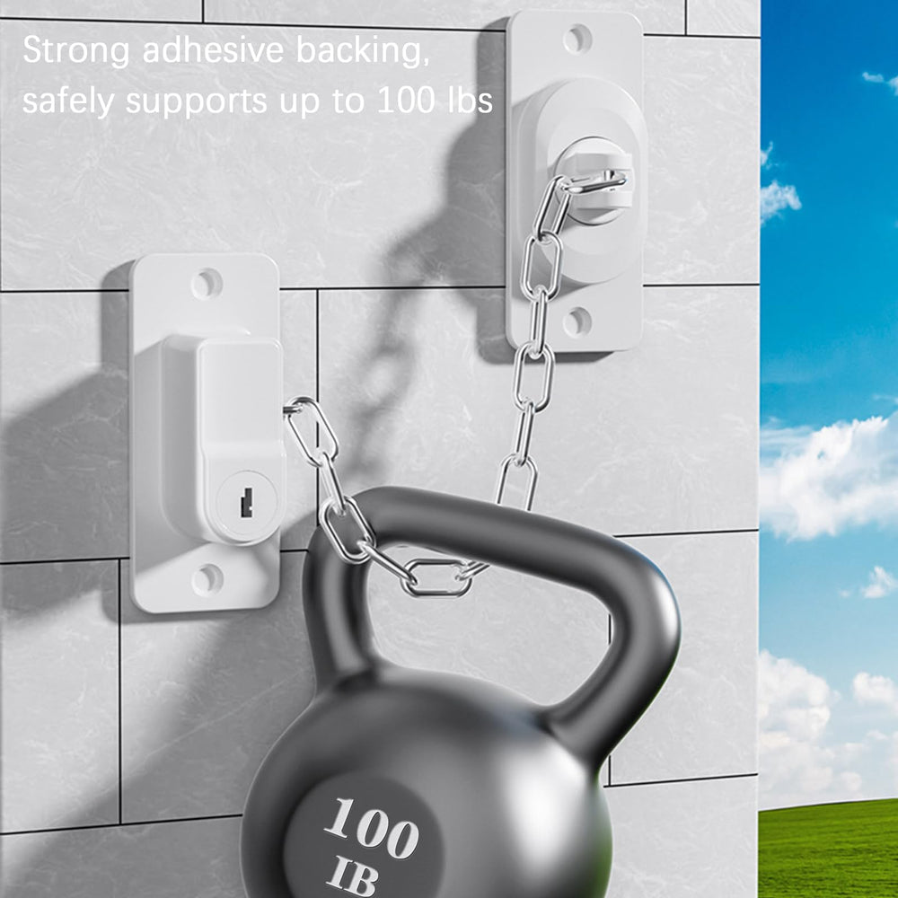 KIZZHISI cat door latch showing versatile use as a pet barrier.