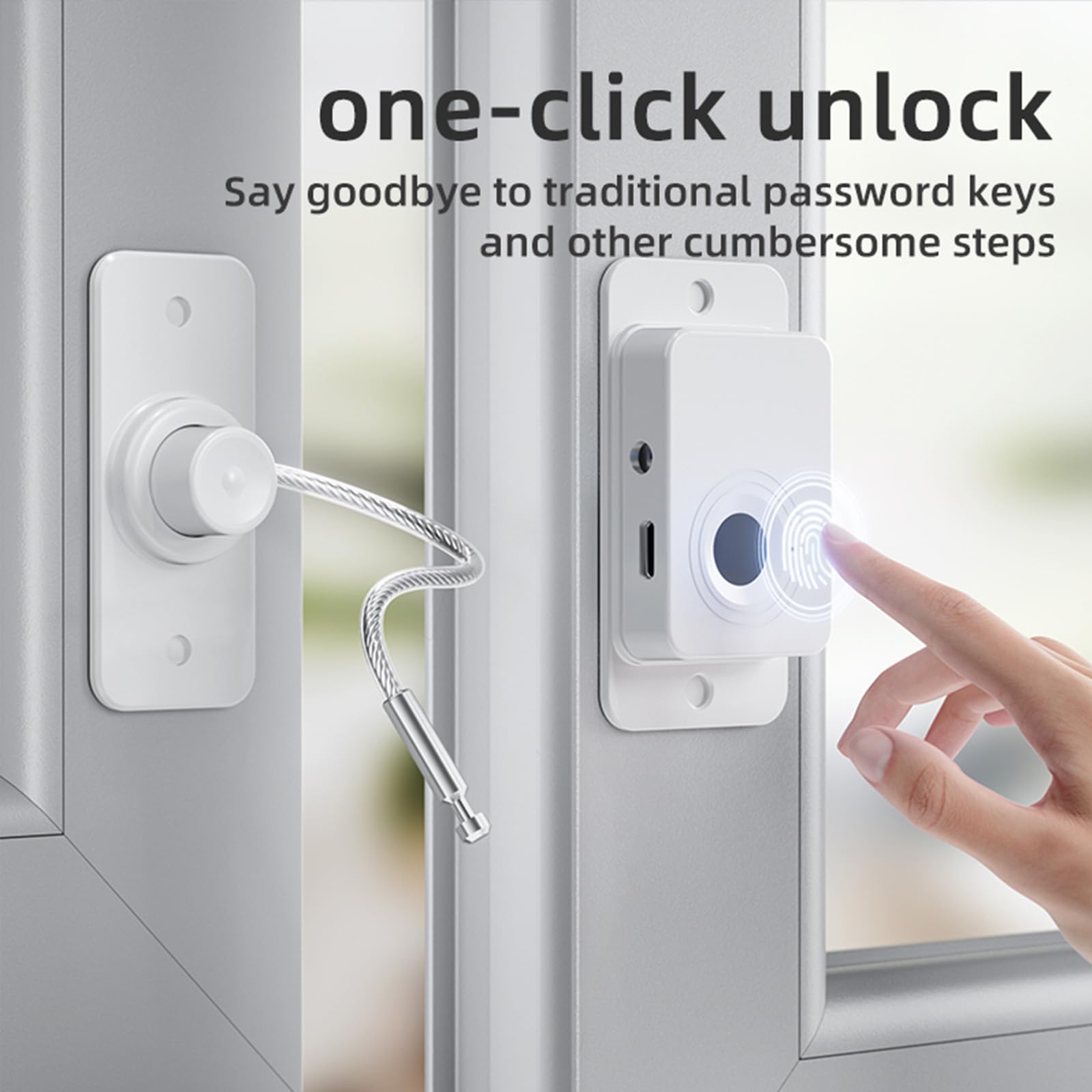 KIZZHISI double-pack fridge locks simplify sharing access for caregivers.