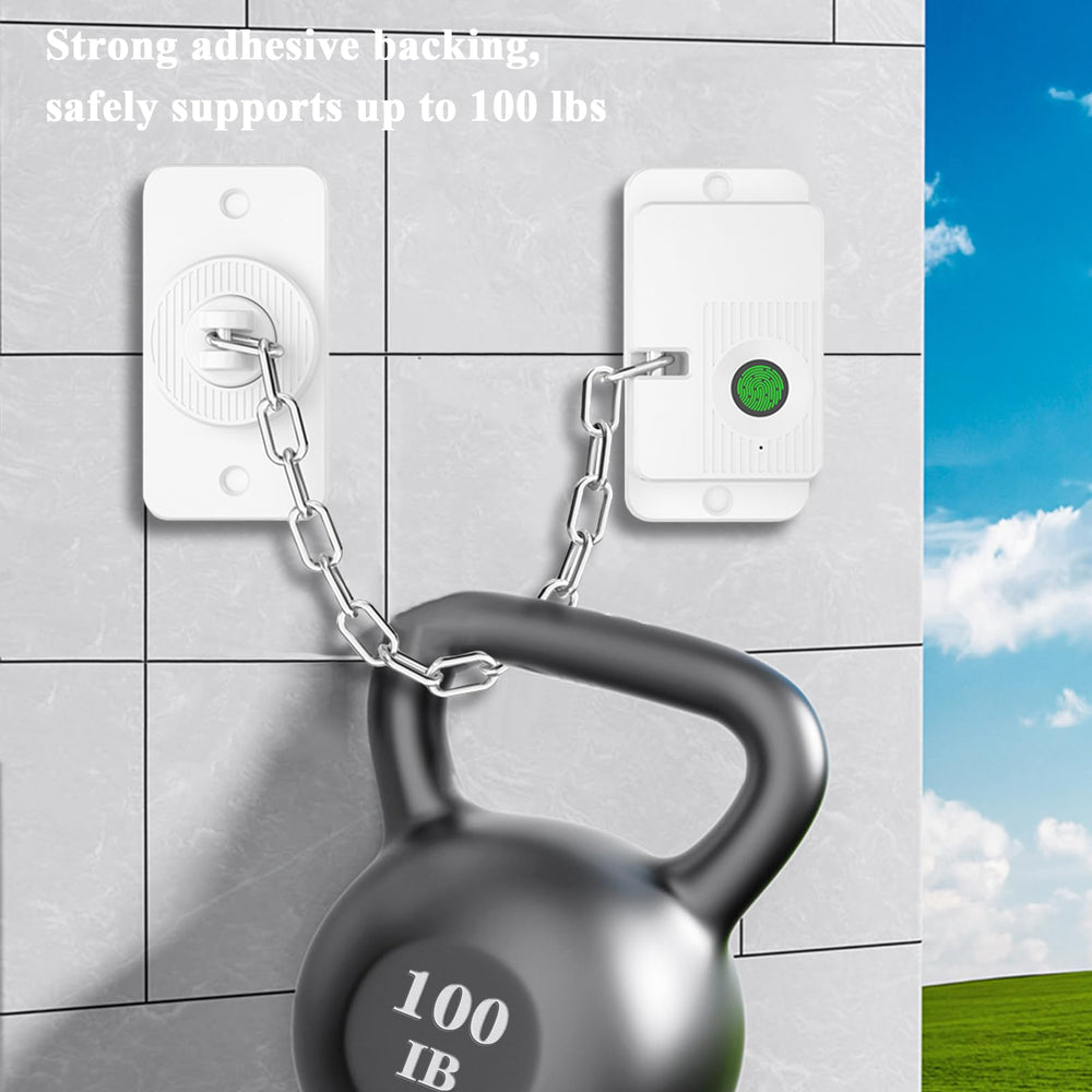 KIZZHISI durable stainless-steel chain adds strong security for multiple surfaces.
