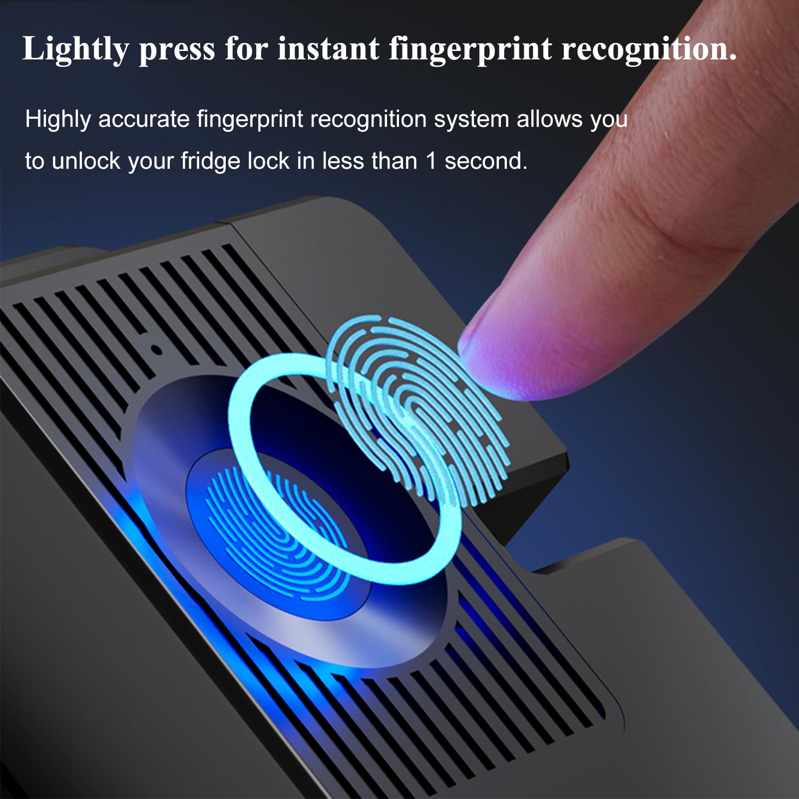 KIZZHISI fingerprint-lock-door demonstrates childproofing with fingerprint unlock